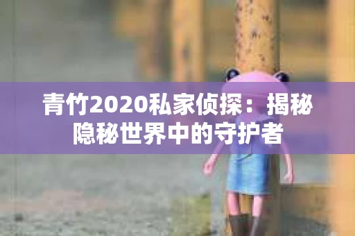 青竹2020私家侦探：揭秘隐秘世界中的守护者