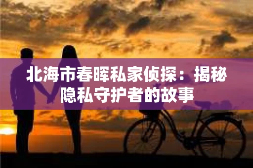 北海市春晖私家侦探：揭秘隐私守护者的故事